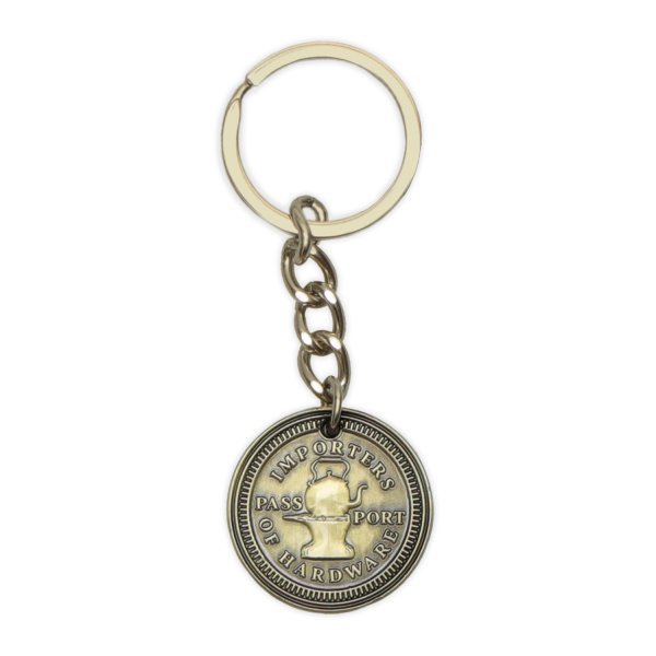 画像1: PASS~PORT | IMPORTER KEYCHAIN - ANTIQUE BRASS (1)