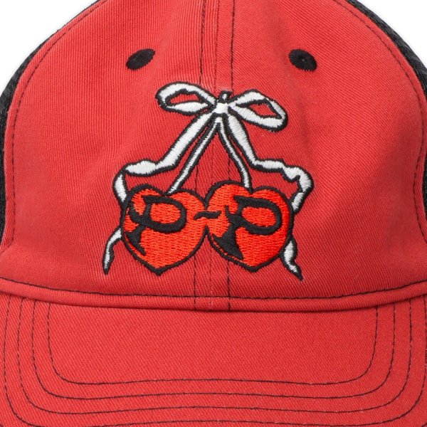 画像2: PASS~PORT | CHERRIES LEAGUES TRUCKER - WASHED RED (2)