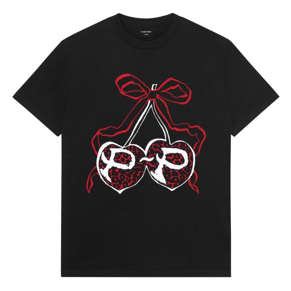 画像1: PASS~PORT | CHERRIES TEE - BLACK (1)