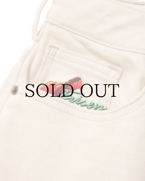 画像3: EVISEN | SUSHI DENIM SHORTS - IVORY［26SU_B01］ (3)