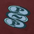 画像2: PASS~PORT |  HOOPS TEE - MAROON (The Organic Cotton) (2)