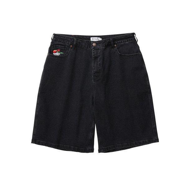 画像1: EVISEN | SUSHI DENIM SHORTS - BLACK［26SU_B01］ (1)