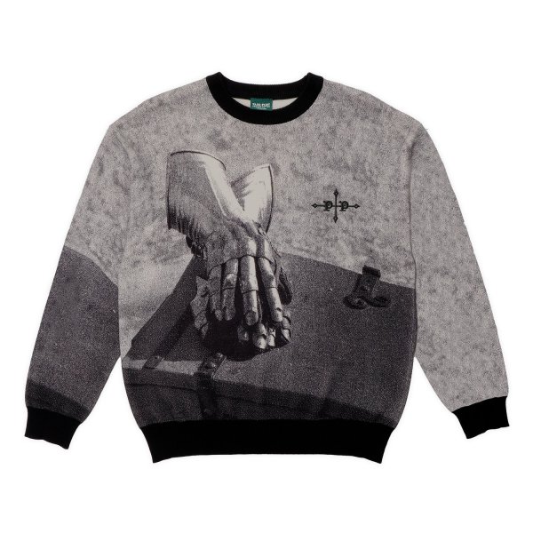 画像1: PASS~PORT | GAUNTLETS SWEATER - BLACK (1)