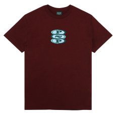 画像1: PASS~PORT |  HOOPS TEE - MAROON (The Organic Cotton) (1)