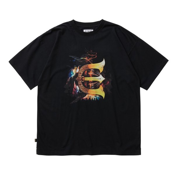 画像1: EVISEN | CLASSIC E LOGO TEE - BLACK［26SU_T05］ (1)