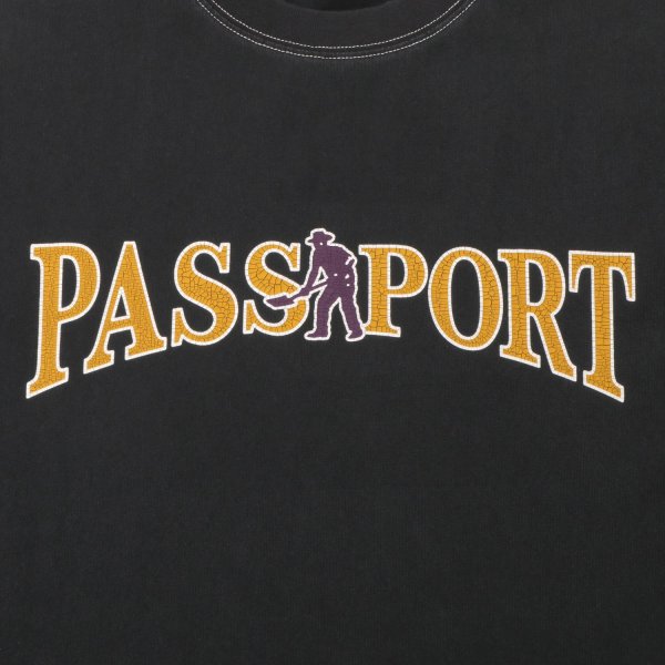 画像3: PASS~PORT | OFFICIAL CONTRAST TEE - WASHED BLACK (3)