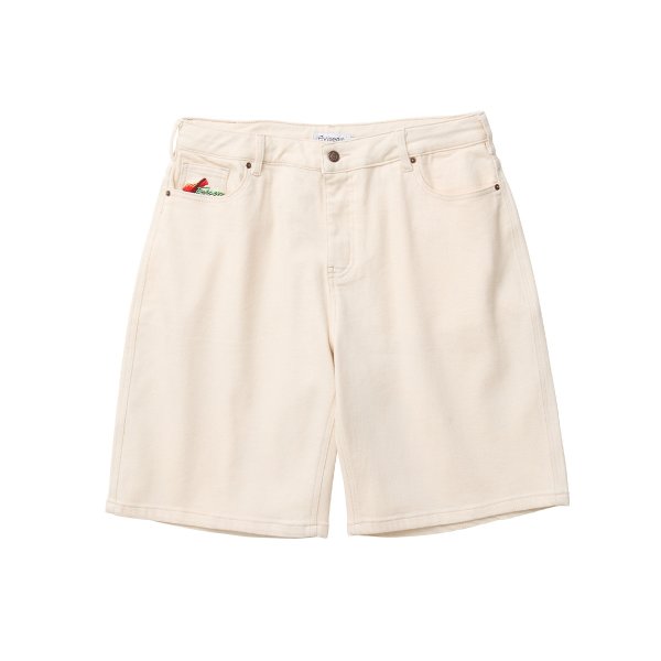 画像1: EVISEN | SUSHI DENIM SHORTS - IVORY［26SU_B01］ (1)