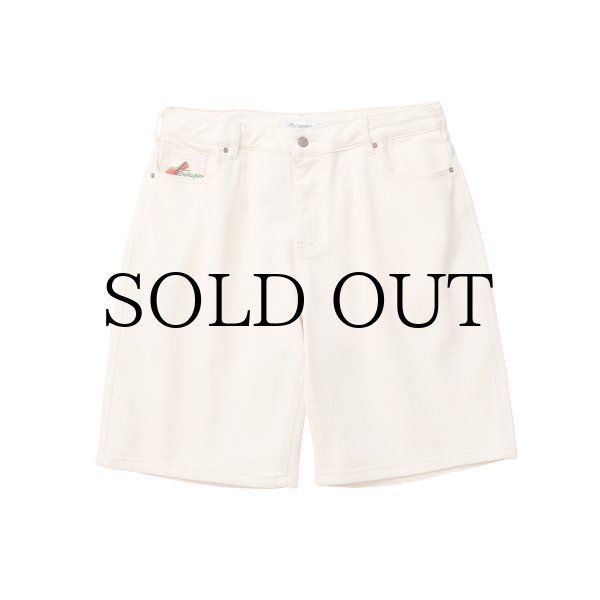 画像1: EVISEN | SUSHI DENIM SHORTS - IVORY［26SU_B01］ (1)
