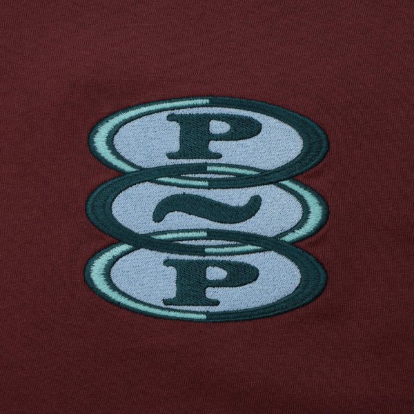 画像3: PASS~PORT |  HOOPS TEE - MAROON (The Organic Cotton) (3)