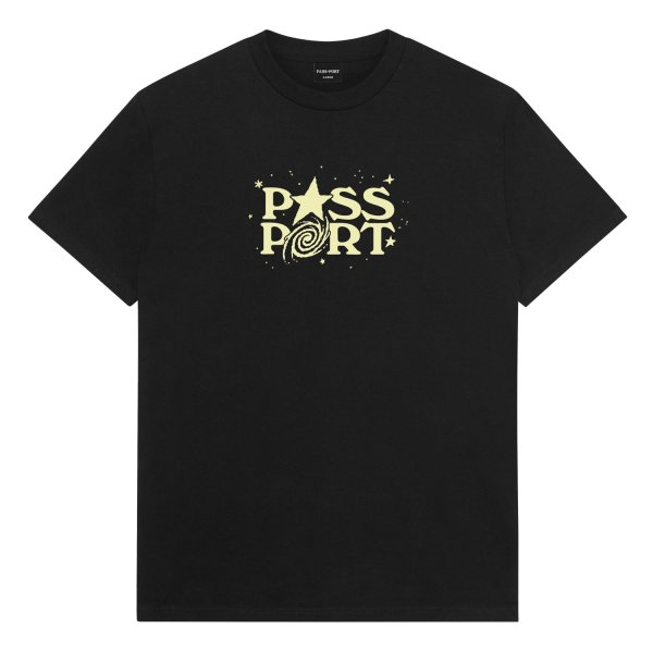 画像1: PASS~PORT |  STARGAZER TEE - BLACK (1)