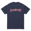 画像1: PASS~PORT | OFFICIAL CONTRAST TEE - WASHED NAVY (1)