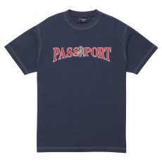 画像1: PASS~PORT | OFFICIAL CONTRAST TEE - WASHED NAVY (1)