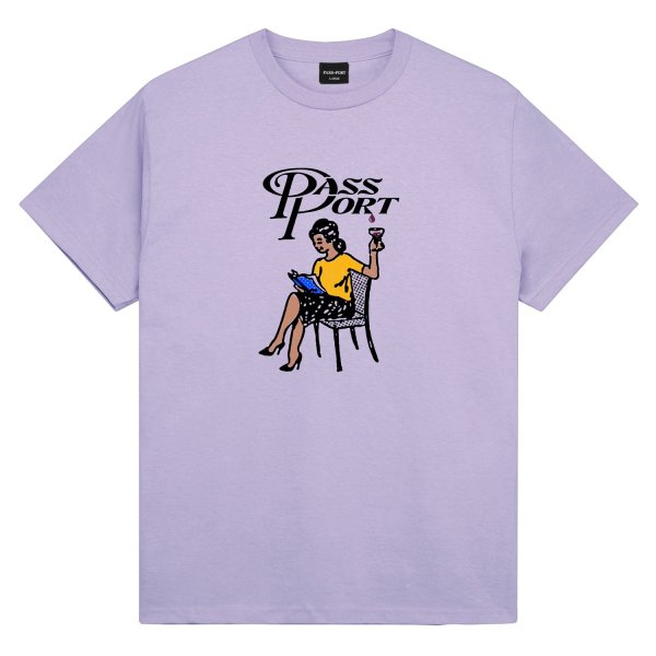 画像1: PASS~PORT | MINIMAL OUTPUT TEE - LAVENDER (1)
