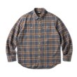 画像1: FTC | PLAID NEL SHIRT - GRAY (1)