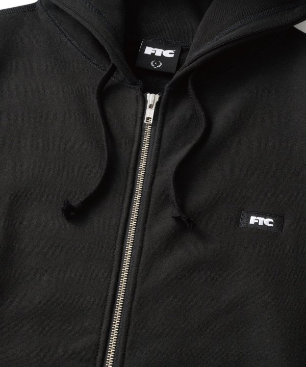 画像2: FTC | SMALL BOX LOGO ZIP UP HOODY - BLACK (2)