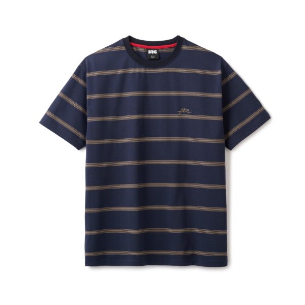 画像1: FTC | STRIPE TEE - NAVY (1)