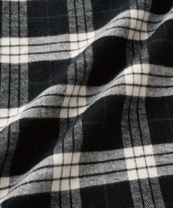 画像4: FTC | PLAID NEL SHIRT - BLACK (4)