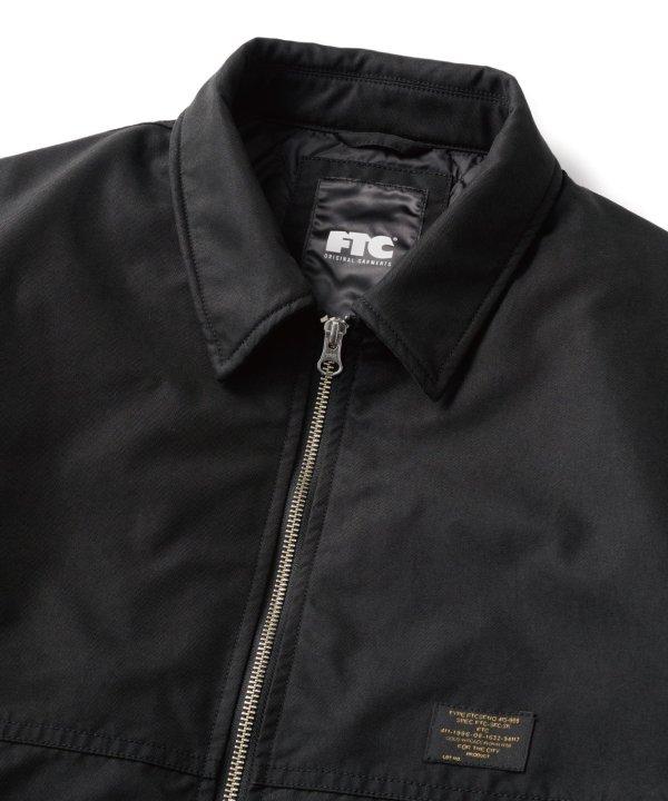 画像2: FTC | TWILL WORK JACKET - BLACK (2)