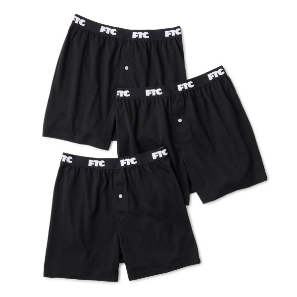 画像1: FTC | BOXER TRUNKS / 3 packs - BLACK (1)
