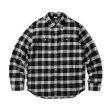 画像1: FTC | PLAID NEL SHIRT - BLACK (1)