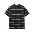 画像1: FTC | STRIPE TEE - BLACK (1)