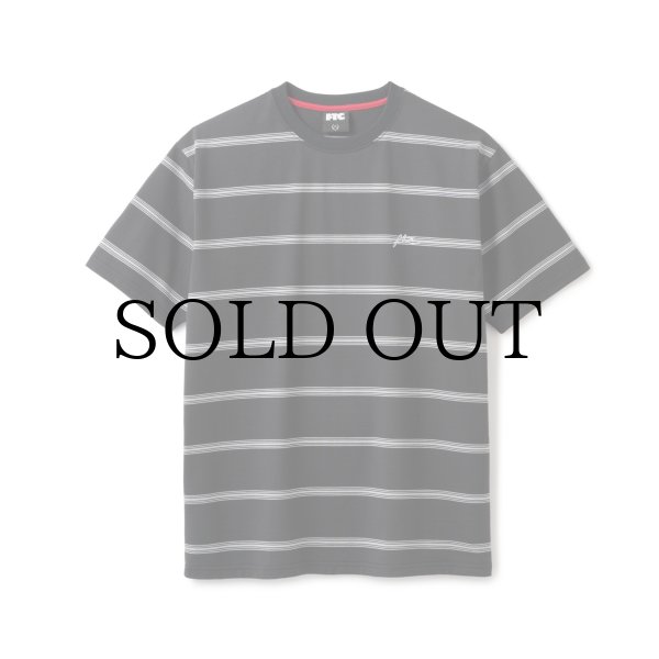 画像1: FTC | STRIPE TEE - BLACK (1)