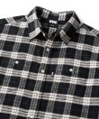 画像2: FTC | PLAID NEL SHIRT - BLACK (2)