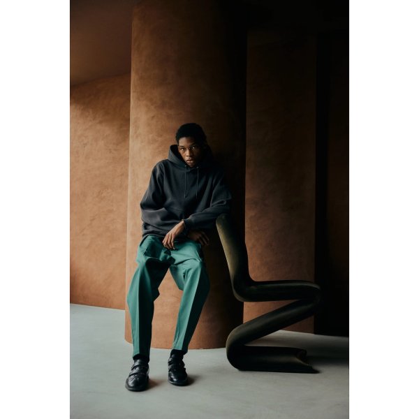 画像7: COMFORTABLE REASON | POLY WAFFLE PARKA - CHARCOAL (7)