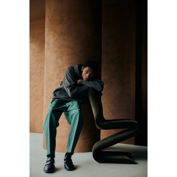 画像5: COMFORTABLE REASON | DAILY WORK SLACKS - WORK GREEN (5)