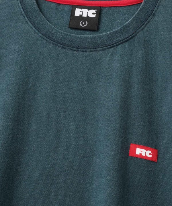 画像2: FTC | PIGMENT DYED SMALL LOGO LS TOP - NAVY (2)