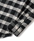 画像3: FTC | PLAID NEL SHIRT - BLACK (3)