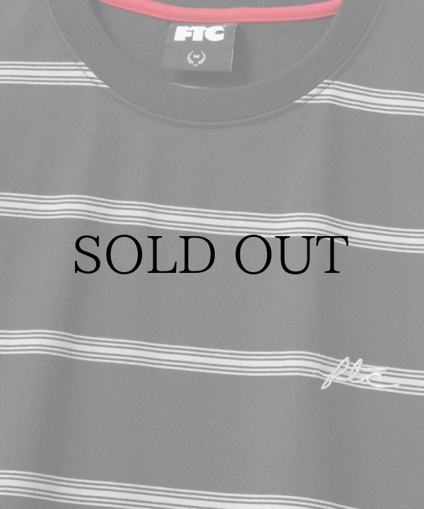画像2: FTC | STRIPE TEE - BLACK (2)