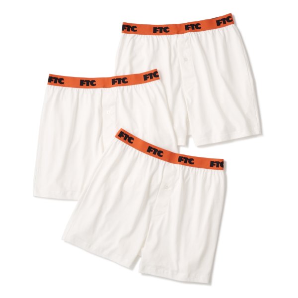 画像1: FTC | BOXER TRUNKS / 3 packs - WHITE (1)