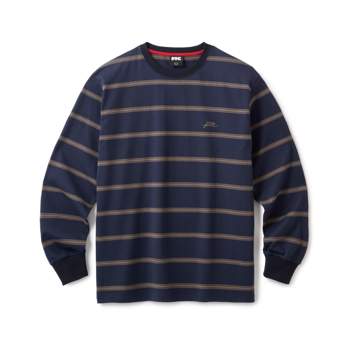 画像1: FTC | STRIPE LS TOP - NAVY (1)