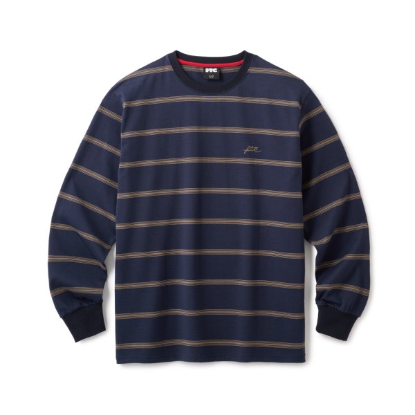 画像1: FTC | STRIPE LS TOP - NAVY (1)