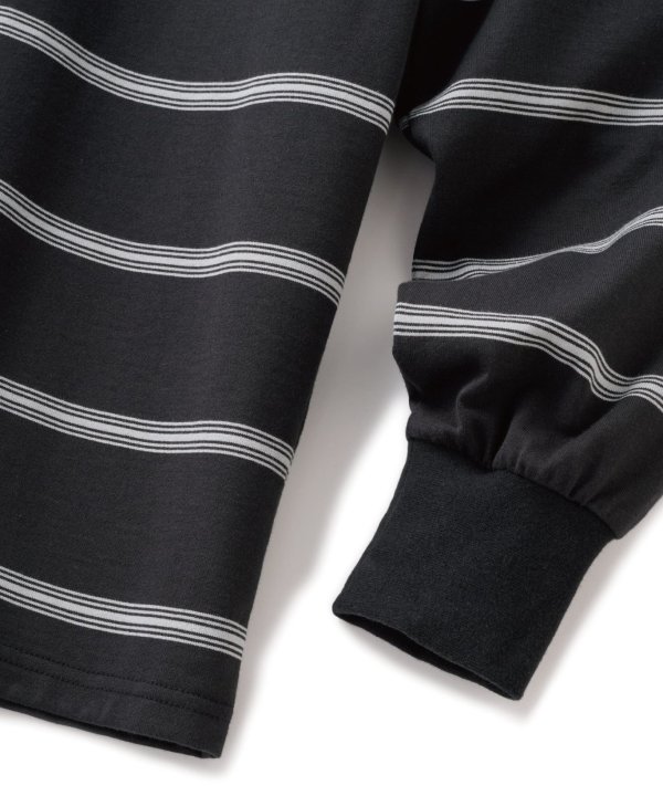 画像3: FTC | STRIPE LS TOP - BLACK (3)
