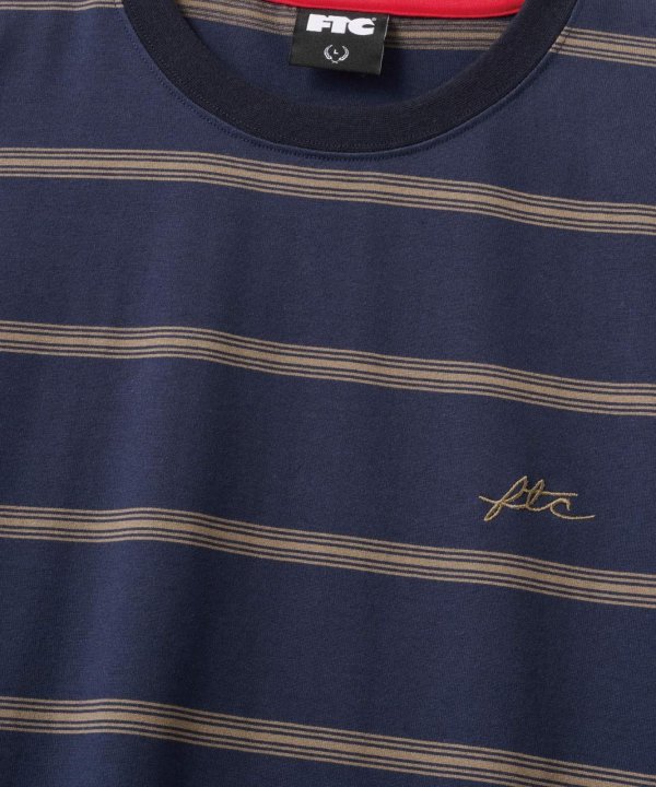 画像2: FTC | STRIPE LS TOP - NAVY (2)