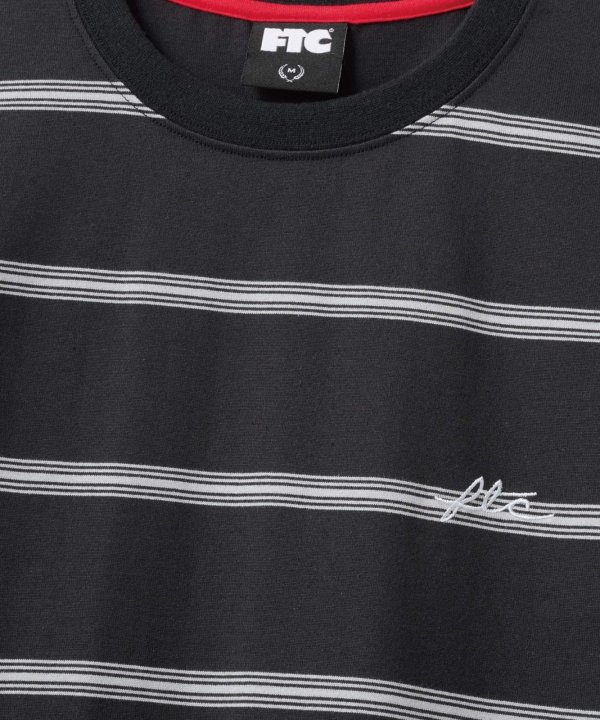 画像2: FTC | STRIPE LS TOP - BLACK (2)
