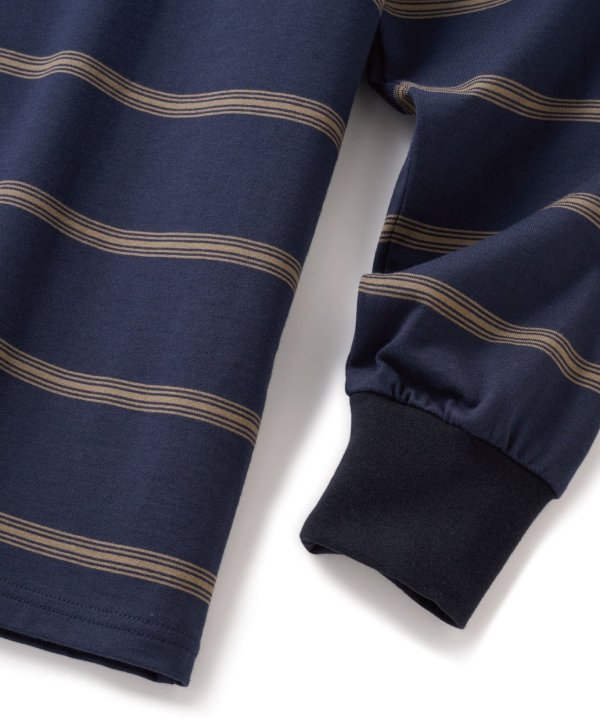 画像3: FTC | STRIPE LS TOP - NAVY (3)