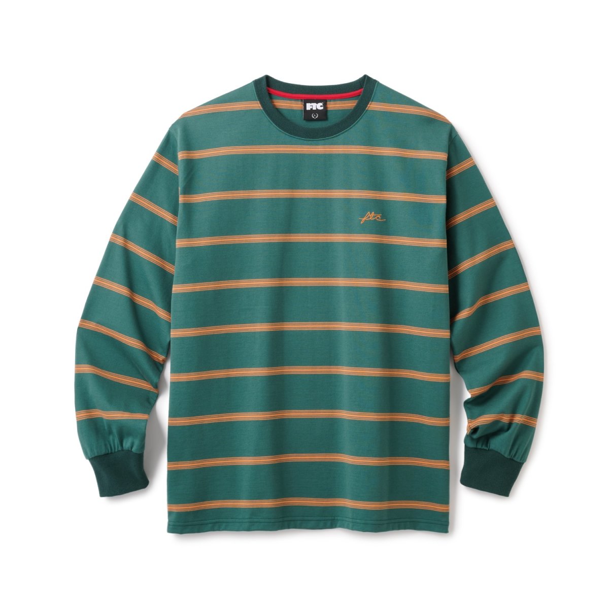 画像1: FTC | STRIPE LS TOP - GREEN (1)