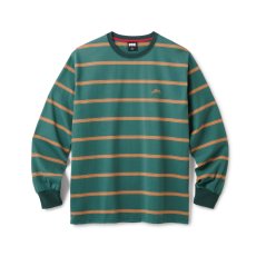 画像1: FTC | STRIPE LS TOP - GREEN (1)