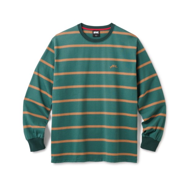 画像1: FTC | STRIPE LS TOP - GREEN (1)