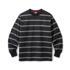 画像1: FTC | STRIPE LS TOP - BLACK (1)