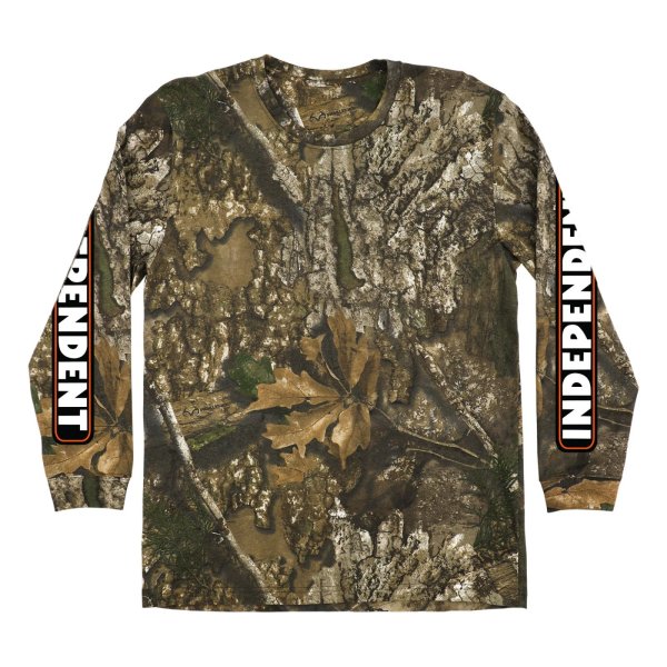 画像1: INDEPENDENT | Independent x Realtree©️ APX BAR LOGO LONGSLEEVE TEE (1)