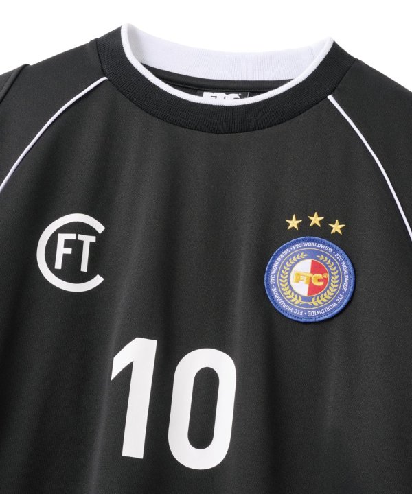 画像3: FTC | PIPING LS SOCCER JERSEY - BLACK (3)