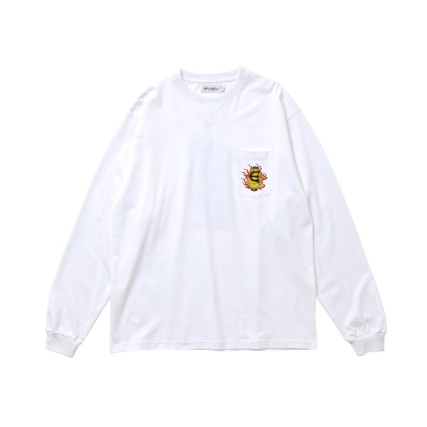 画像1: EVISEN |HYAKKI YAENZU LS TEE - WHITE (1)