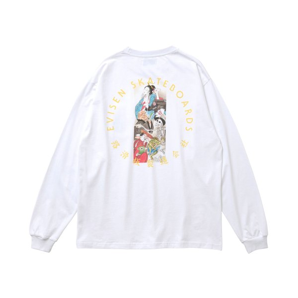 画像2: EVISEN |HYAKKI YAENZU LS TEE - WHITE (2)