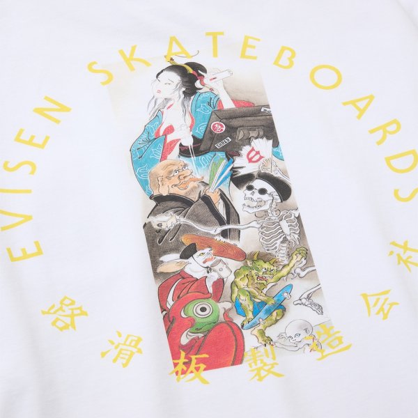 画像3: EVISEN |HYAKKI YAENZU LS TEE - WHITE (3)