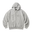 画像1: FTC | CUTOUT ARC LOGO ZIP UP HOODY - GRAY (1)