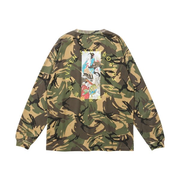 画像2: EVISEN |HYAKKI YAENZU LS TEE - CAMO (2)